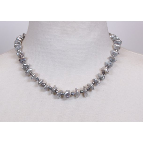 100-12 Designer pearls dark gray silver P#40
