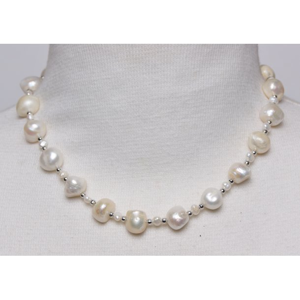 47 cm Potatoe pearls lux Design White P#50