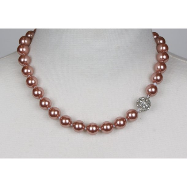 100-50 Queen 47 cm shellpearl pearl 14 mm ST #213 Deep Pink