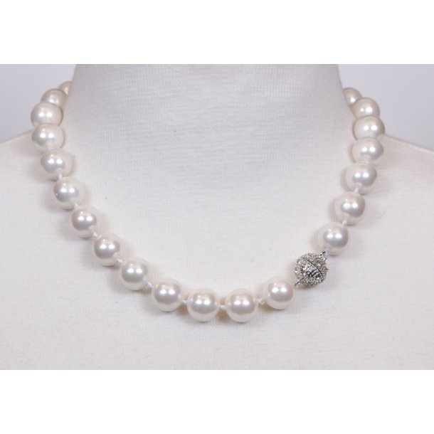 100-50 Queen 47 cm shellpearl pearl 14 mm ST #201 white