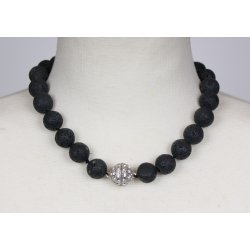 lava 16 mm necklace with simile ball lock