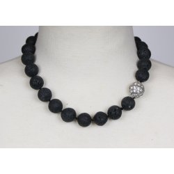 lava 16 mm necklace with simile ball lock