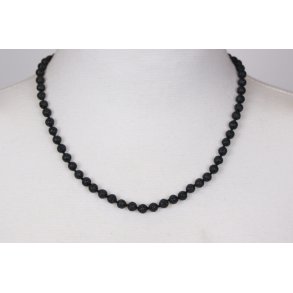 Lava Pearls 47 cm round 6 mm