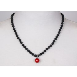 Lava Pearls 47 cm round 6 mm