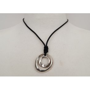 B-217 necklace with 2 rings 42 cm