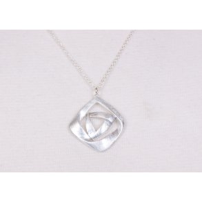 42 cm necklace silver mountain drop