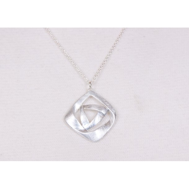 42 cm necklace silver mountain drop