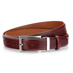 leather Formel belt 30 mm broun W/pin