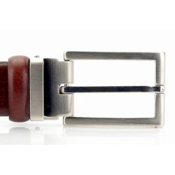 leather Formel belt 30 mm broun W/pin