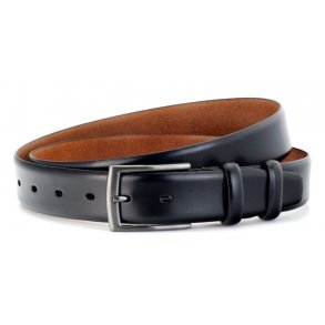 leather Formel belt 35 mm black W/pin