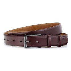 leather Formel belt 35 mm D/Broun W/pin