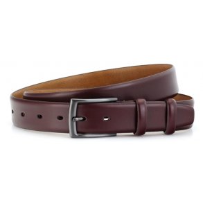 leather Formel belt 35 mm D/Broun W/pin