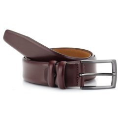 leather Formel belt 35 mm D/Broun W/pin