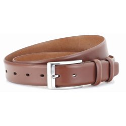 leather Formel belt 35 mm L/Broun W/pin