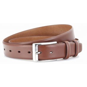 leather Formel belt 35 mm L/Broun W/pin