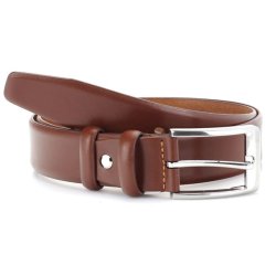 leather Formel belt 35 mm L/Broun W/pin