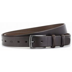 leather Jeans belt 35 mm D/Broun W/pin