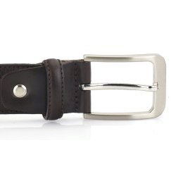 sewn lace belt 35 mm D/Broun W/pin