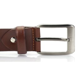 Jeans belt 40 mm light broun W/pin