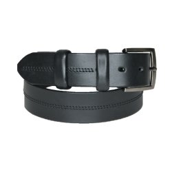 Jeans belt 40 mm Black with modern stings W/pin