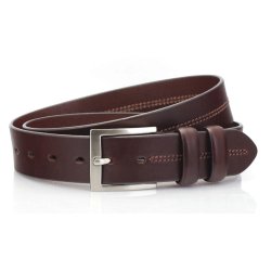 Jeans belt 40 mm Dark broun W/pin