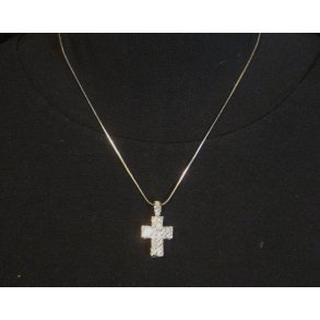 DJ-005 Corss wite diamonds