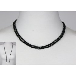 4mm - 90 cm long necklace Crystalglass p elastik