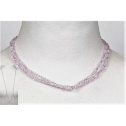 4mm - 90 cm long necklace Crystalglass p elastik