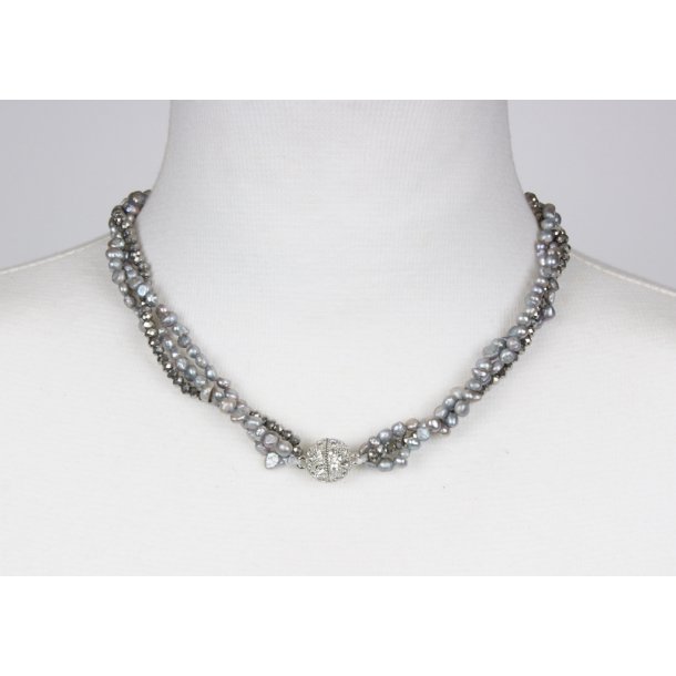 121-06 3 string pearl / diamond dark gray silver P#40
