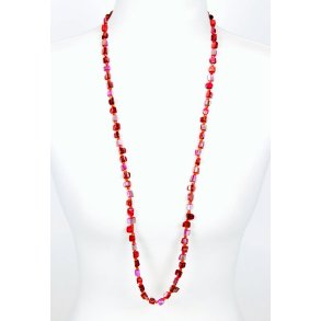 red mix color, small seashell 90 cm long