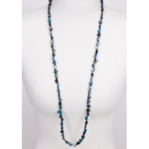 Blue mix color, small seashell 90 cm long