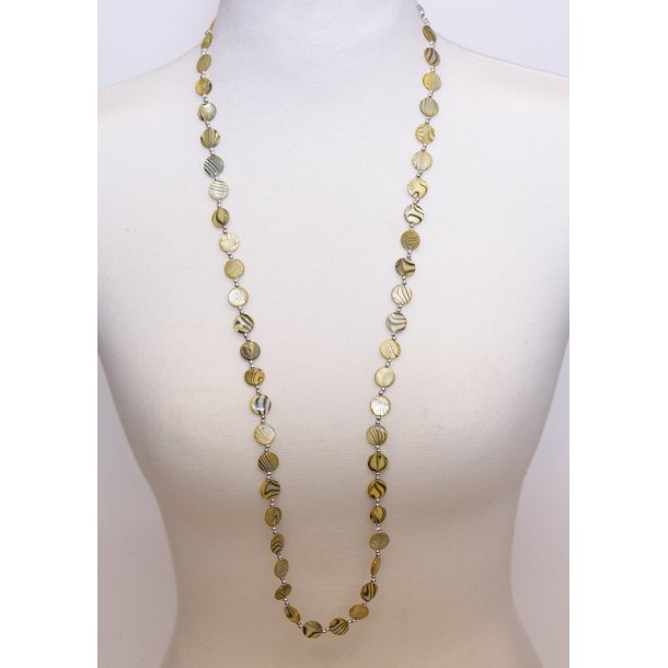 150-17  MM necklace 95 cm  Yellow #05