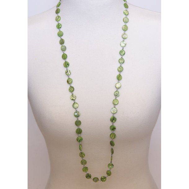 150-17  MM necklace 95 cm  green #11