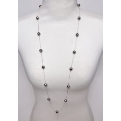 Silver metal 95 cm shellpearl 10 mm