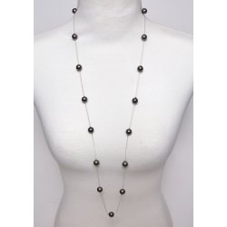 Silver metal 95 cm shellpearl 10 mm