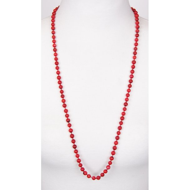 Coral Pearls 75 cm round 6 mm