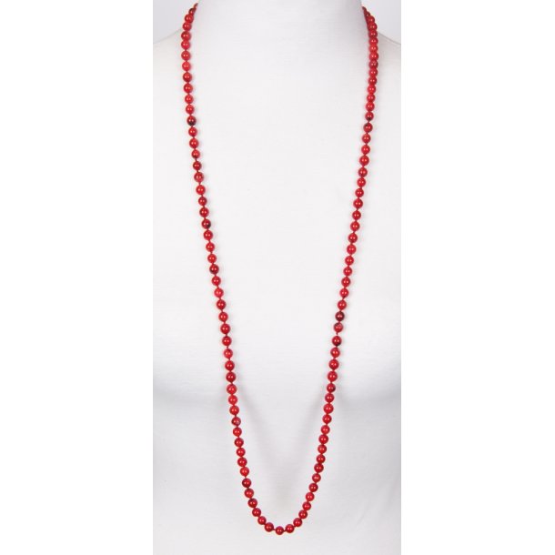 Coral Pearls 95 cm round 6 mm