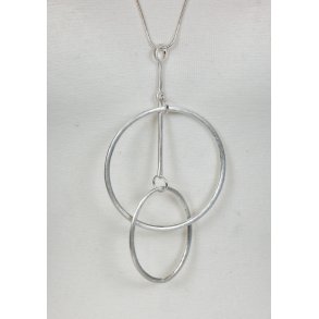 75 cm necklace silver Call with Drop