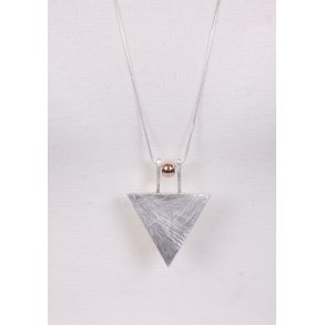 75 cm necklace silver triangle