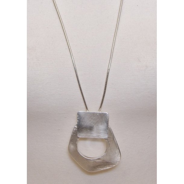SMJ-085	76+7 cm necklace silver hole