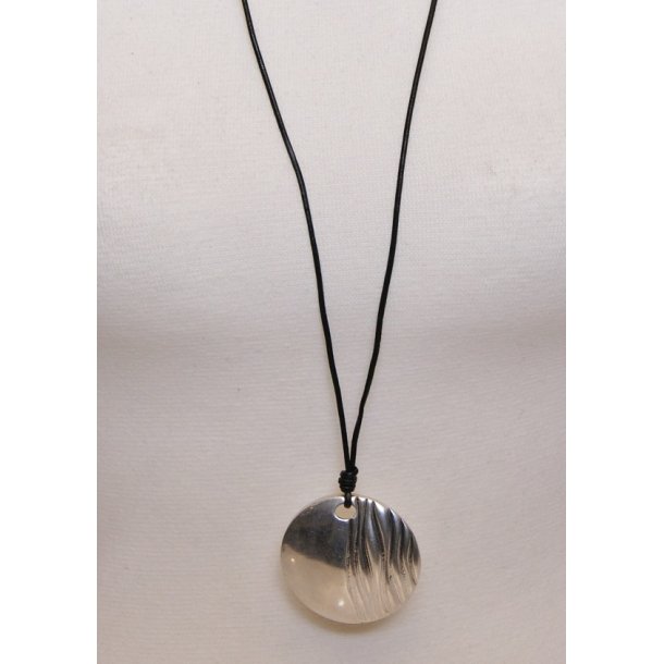 SMJ-087	88+5 cm necklace silver decorative plant