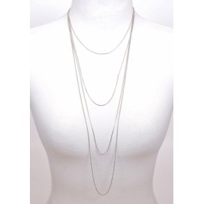 2 mm snake metal silver string