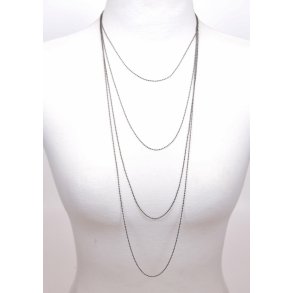 Gun black chain balls 1.5 mm