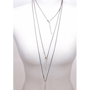 1 mm soft string Black