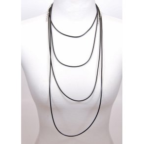 2 mm soft string Black