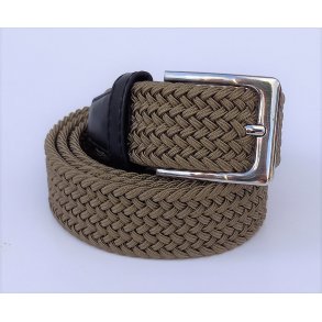 Elastic fletBelt 35mm light green/broun