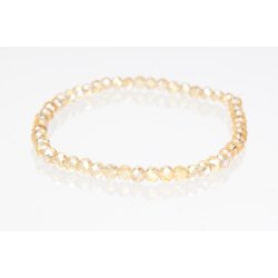 251-01 4mm - 19 cm Bracelet Crystalglass