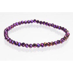 251-01 4mm - 19 cm Bracelet Crystalglass