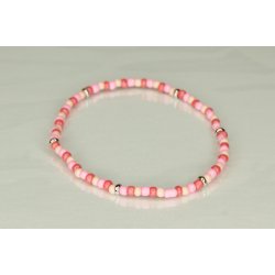 Glass Pearls 3 mm mix med slv