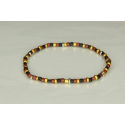 Glass Pearls 3 mm mix med slv